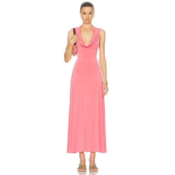 SIEDRES Dresses & Skirts - SIEDRES Sizy Maxi Dress Coral Vape Jersey